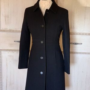 J. Crew black wool coat